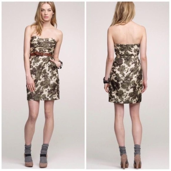 J. Crew Dresses & Skirts - NWT j. Crew 100% silk ikat bustier dress size 10